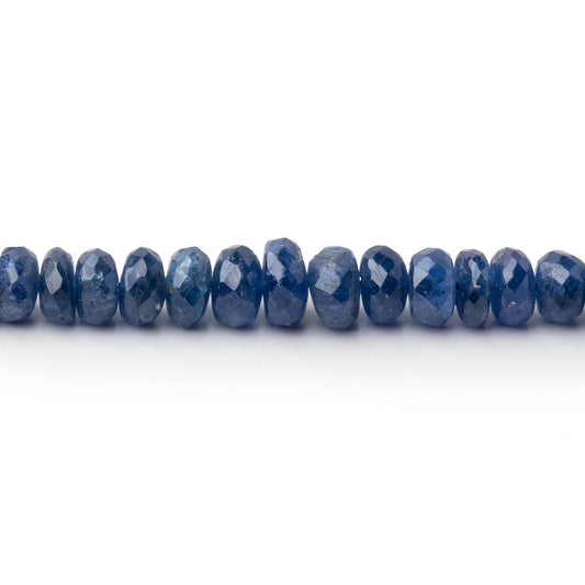 2.5-5mm Blue Sapphire Faceted Rondelle Beads 17 inch 234 pieces