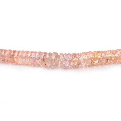 2.5-5mm Peach Sapphire Faceted Heishi Beads 17 inch 356 pieces AAA