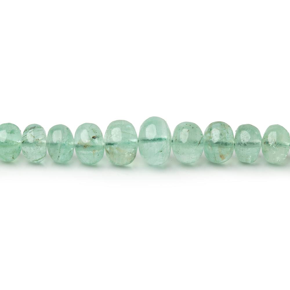 2.5-6.5mm Emerald Plain Rondelle Beads 16 inch 160 pieces AA