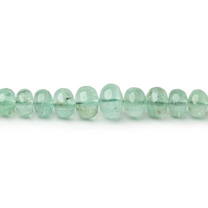 2.5-6.5mm Emerald Plain Rondelle Beads 16 inch 160 pieces AA