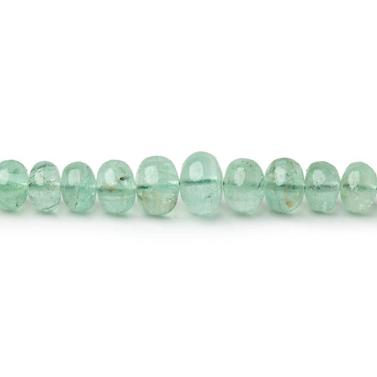 2.5-6.5mm Emerald Plain Rondelle Beads 16 inch 160 pieces AA