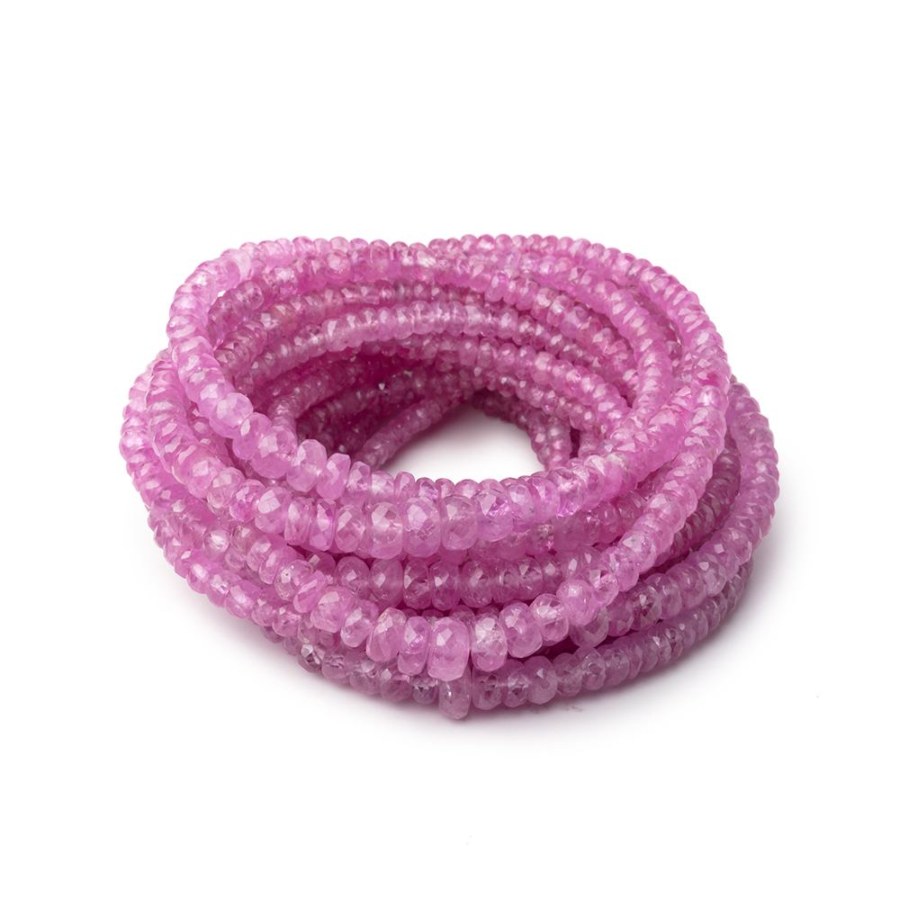 2.5-6mm Burmese Ruby Faceted Rondelle Beads 16 inch 180 pieces