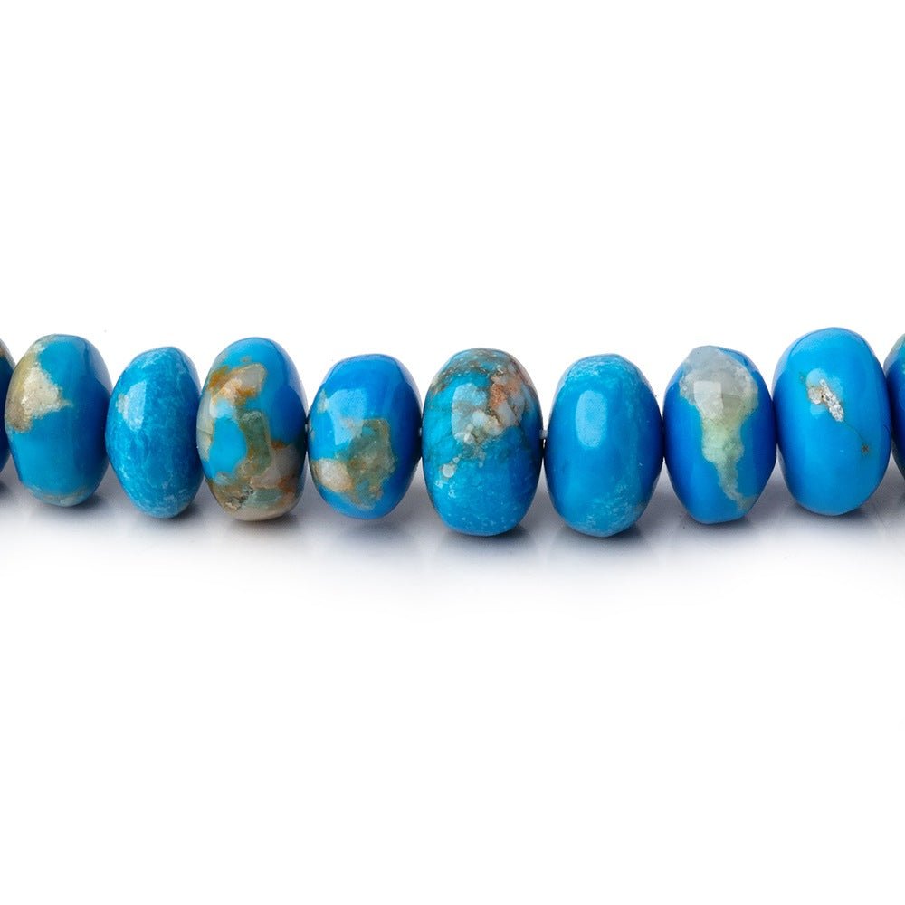 2.5-6mm Ceruleite Plain Rondelle Beads 17.5 inch 166 pieces AA