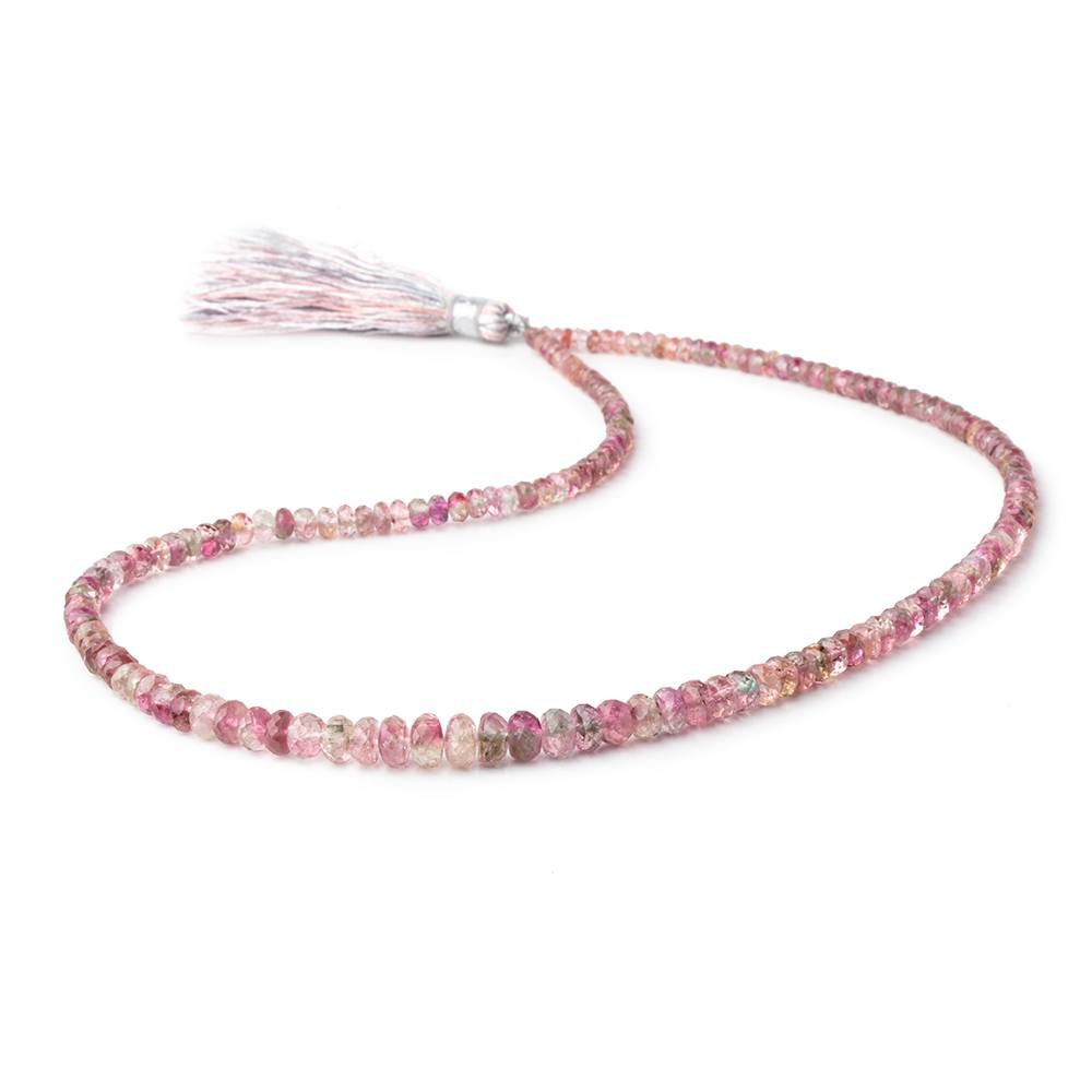 2.5-6mm Multi Color Tourmaline Faceted Rondelle Beads 15 inch 163 pieces