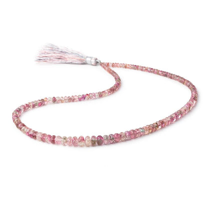 2.5-6mm Multi Color Tourmaline Faceted Rondelle Beads 15 inch 163 pieces