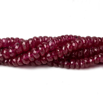 2.5-6mm Ruby faceted rondelle beads 16 inch 200 pieces