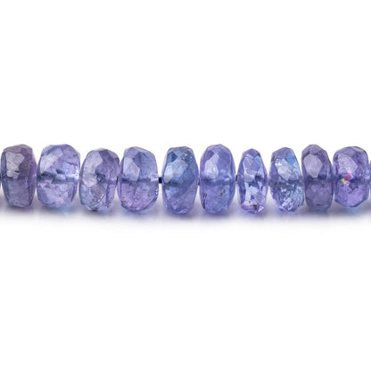 2.5-6mm Tanzanite Faceted Rondelle Beads 15 inch 154 pieces AA
