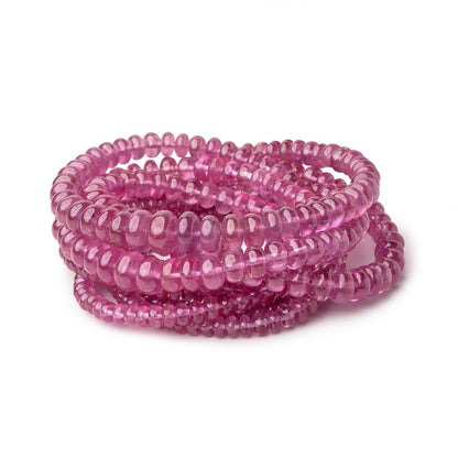 2.5-7mm Ruby Plain Rondelle Beads 16 inch 172 pieces