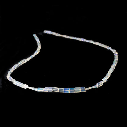 2.5-8mm Ethiopian Opal Plain Rectangle Beads 18 inch 105 pieces