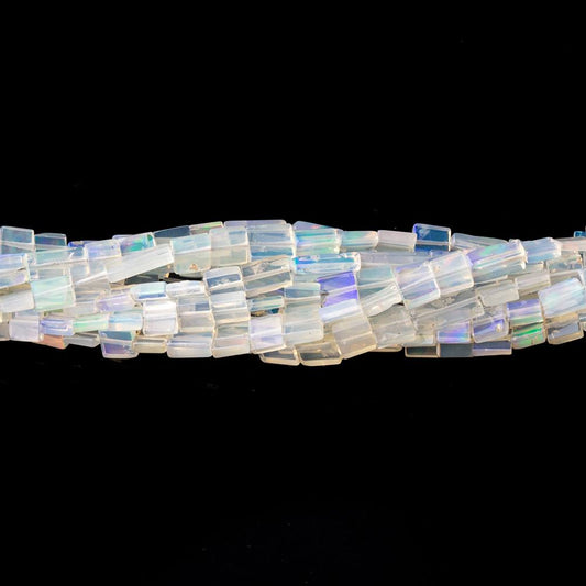 2.5-8mm Ethiopian Opal Plain Rectangle Beads 18 inch 105 pieces
