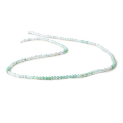 2.5 mm Blue Peruvian Opal Micro Faceted Round Beads 16 inch 155 pieces