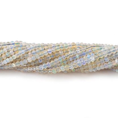 2.5mm Australian Opal Micro Faceted Rondelle Beads 12.5 inch 148 pieces AA
