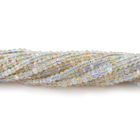 2.5mm Australian Opal Micro Faceted Rondelle Beads 12.5 inch 148 pieces AA
