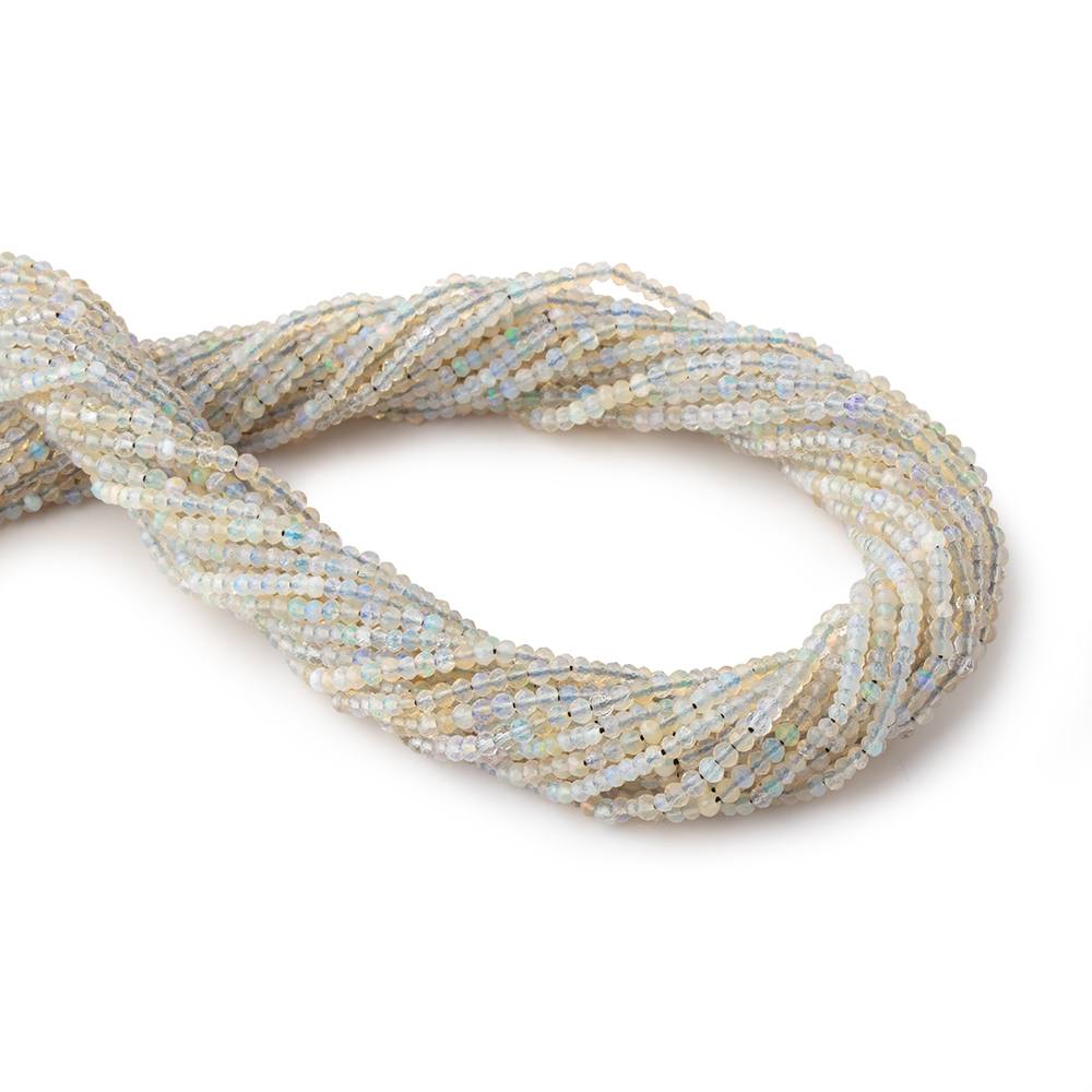 2.5mm Australian Opal Micro Faceted Rondelle Beads 12.5 inch 148 pieces AA