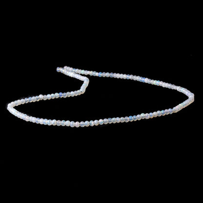 2.5mm Australian Opal micro faceted rondelles 12.5 inch 145 beads