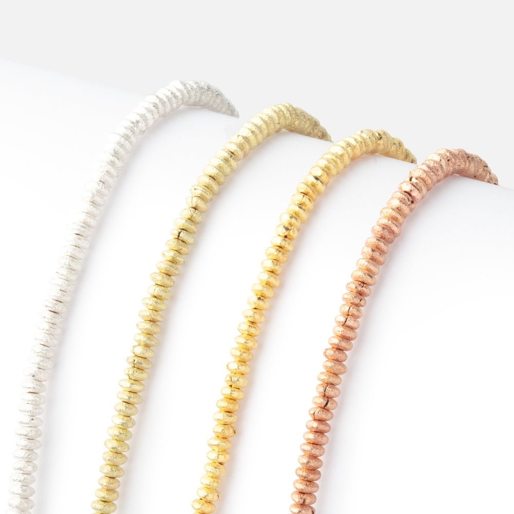 2.5mm Brushed Disc Beads