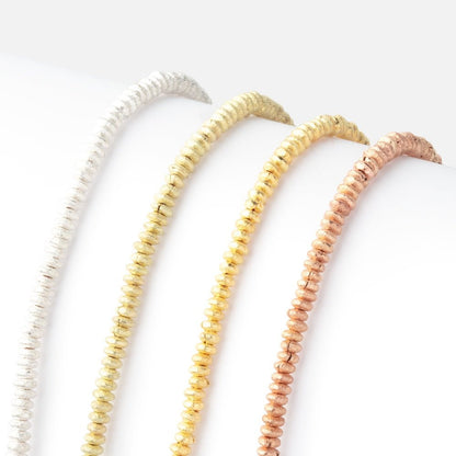 2.5mm Brushed Disc Beads