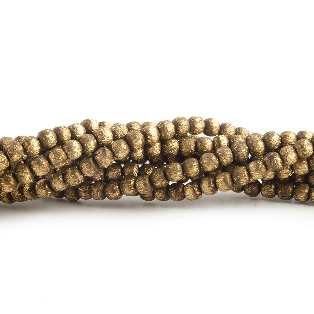 2.5mm Brushed Round Beads