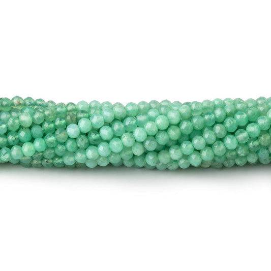 2.5mm Chrysoprase Micro Faceted Rondelle Beads 12.5 inch 142 pieces AA