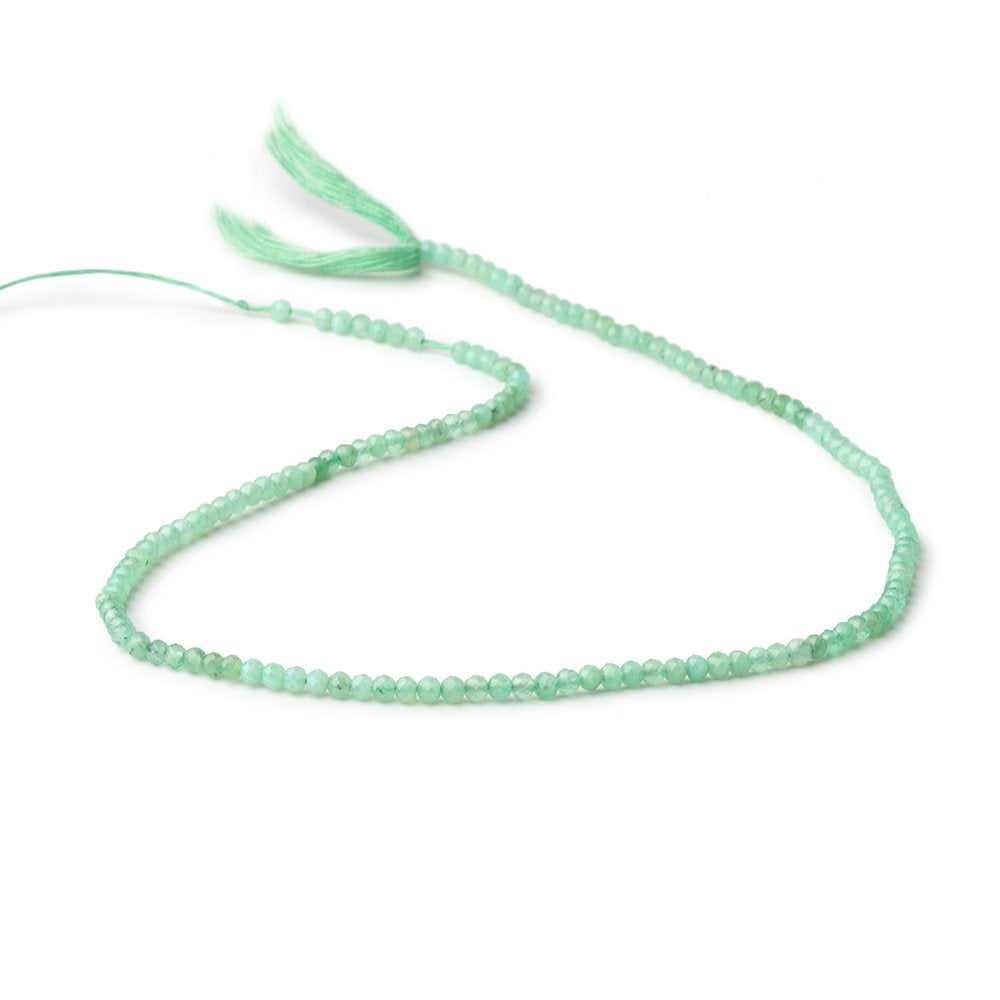 2.5mm Chrysoprase Micro Faceted Rondelle Beads 12.5 inch 142 pieces AA