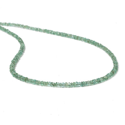 2.5mm Emerald Micro Faceted Rondelle Beads 13 inch 250 pieces