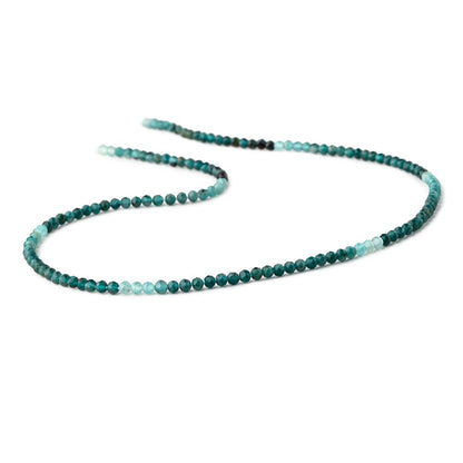 2.5mm Grandidierite Micro Faceted Round Beads 12.5 inch 142 pieces AAA