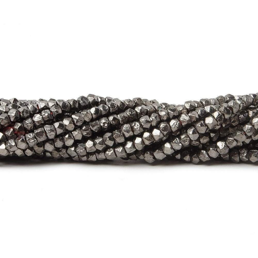 2.5mm Hand Cut Faceted Nugget Beads