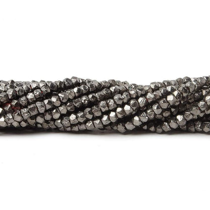 2.5mm Hand Cut Faceted Nugget Beads