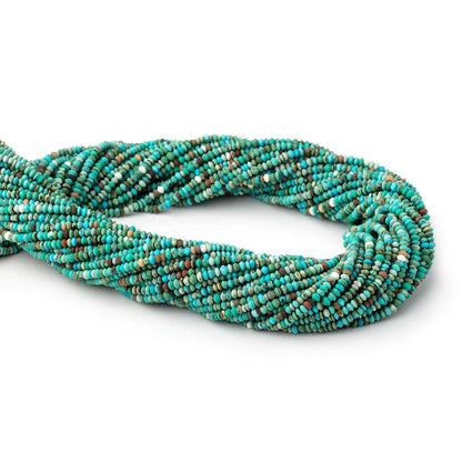 2.5mm Howlite Plain Disc Rondelle Beads 14.5 inch 260 pieces