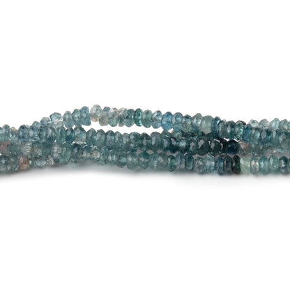 2.5mm Indicolite Tourmaline Faceted Rondelle Beads 13 inch 242 pieces