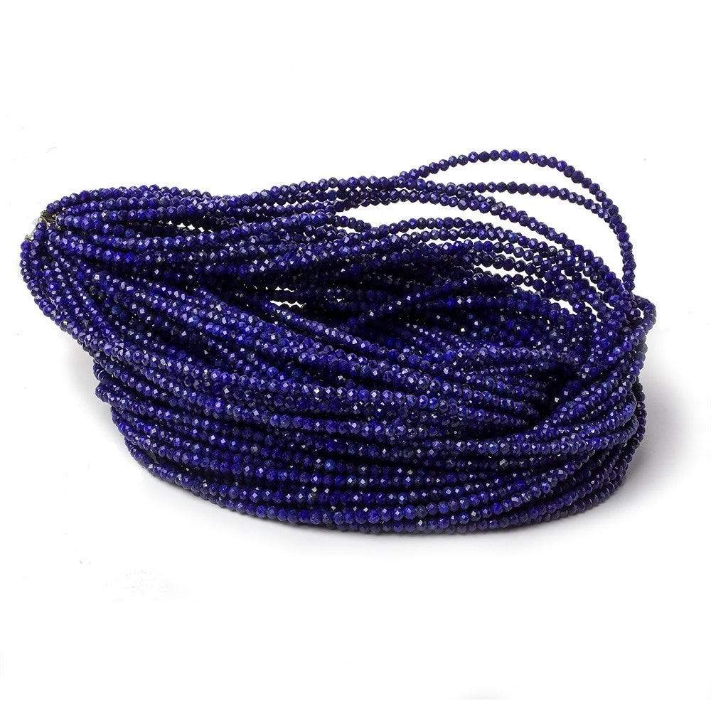 2.5mm Lapis Lazuli MicroFaceted rondelle beads 17 inch 200 pieces