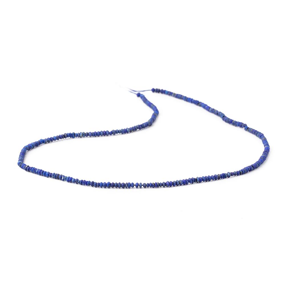 2.5mm Lapis Lazuli Plain Disc Rondelle Beads 15 inch 274 pieces