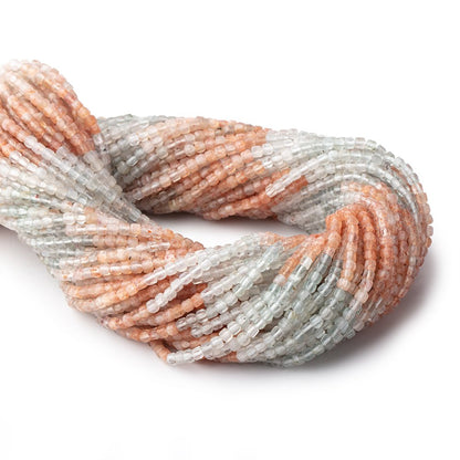 2.5mm Madagascar Sunstone Micro Faceted Cube Beads 12.5 inch 126 pieces