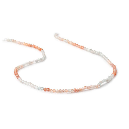 2.5mm Madagascar Sunstone Micro Faceted Round Beads 12 inch 132 pieces