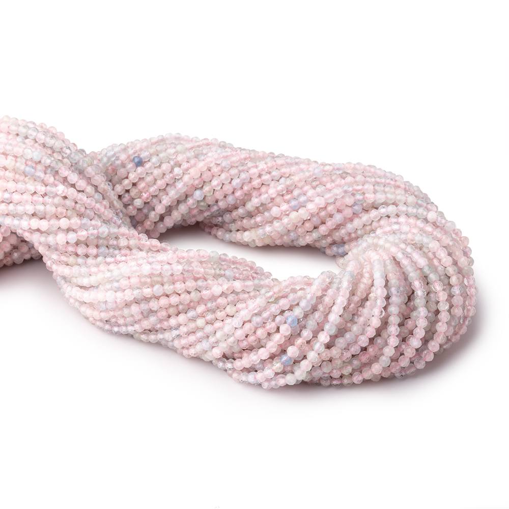 2.5mm Multi Color Beryl Micro Faceted Round Beads 12.5 inch 124 pieces