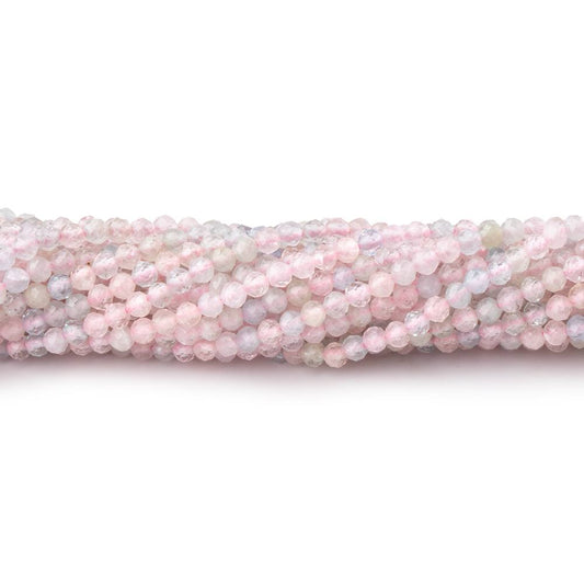 2.5mm Multi Color Beryl Micro Faceted Round Beads 12.5 inch 124 pieces