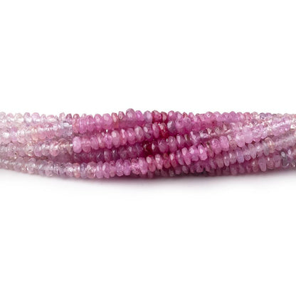 2.5mm Multi Color Fancy Sapphire Faceted Rondelle Beads 16 inch 368 pieces