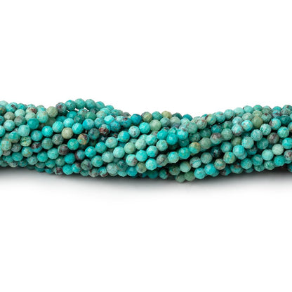2.5mm Multi Color Turquoise micro faceted round beads 12.5 inch 132 pieces AA
