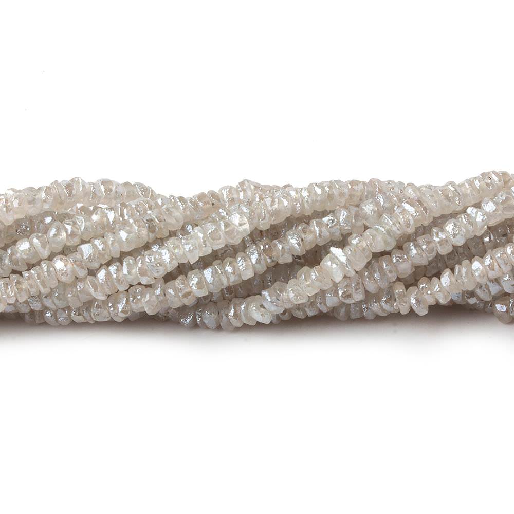 3.5mm Mystic Champagne Zircon native cut rondelle beads 16 inch 250pcs