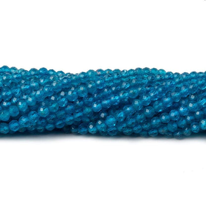2.5mm Neon Apatite Micro Faceted Rondelle Beads 13 inch 135 pieces AAA