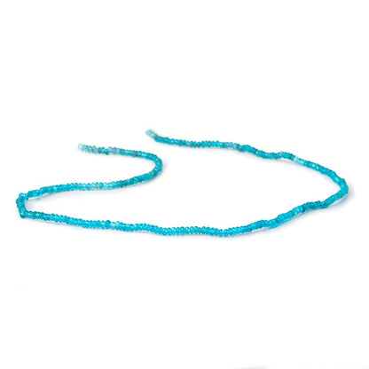 2.5mm Neon Blue Apatite Plain Rondelle Beads 13.5 inch 263 pieces