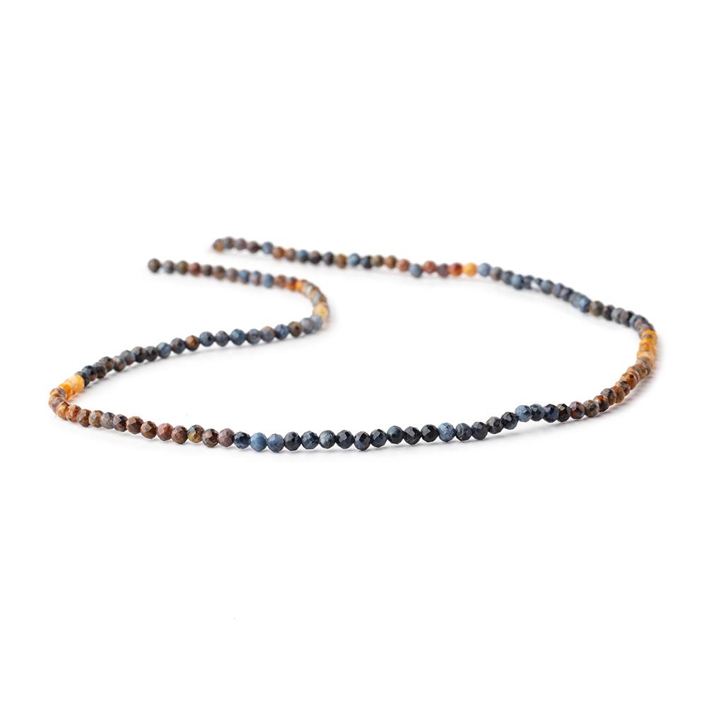 2.5mm Pietersite Micro Faceted Round Beads 12 inch 140 pieces