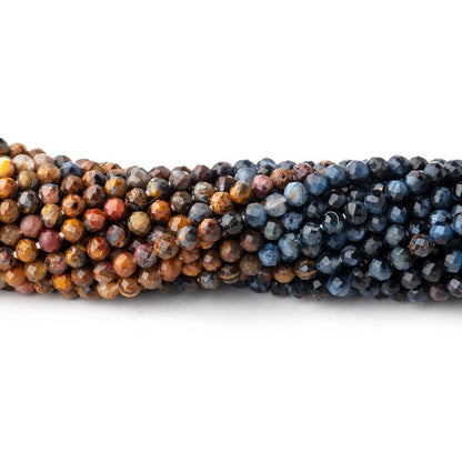 2.5mm Pietersite Micro Faceted Round Beads 12 inch 140 pieces