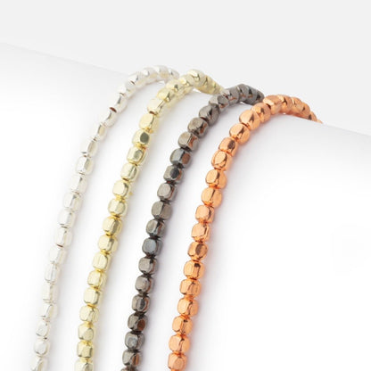 2.5mm Polished Cube Beads