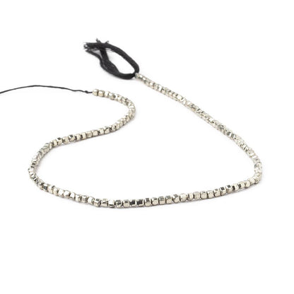 2.5mm Pyrite Micro Faceted Cube Beads 12.5 inch 120 pieces