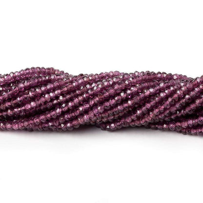 2.5-3mm Rhodolite Garnet faceted rondelle beads 13.5 inch 234 beads