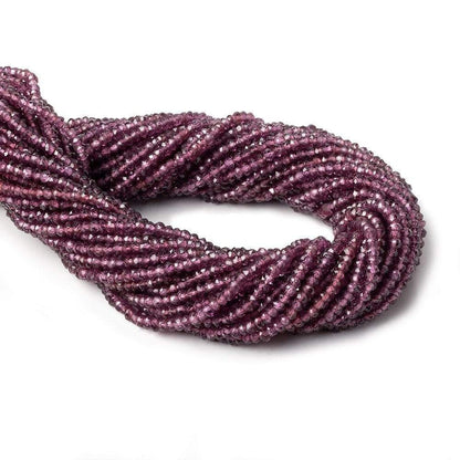 2.5-3mm Rhodolite Garnet faceted rondelle beads 13.5 inch 234 beads