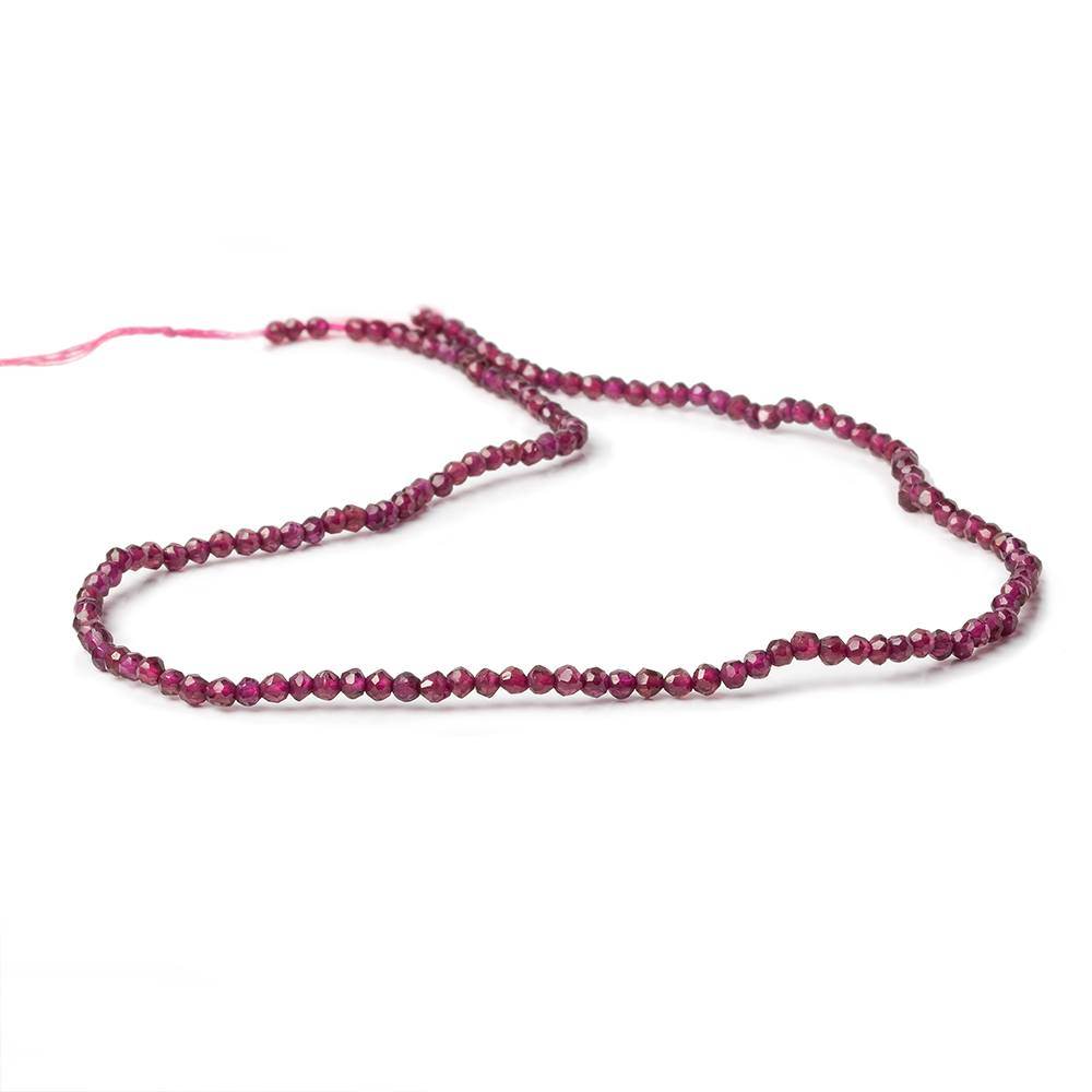 2.5mm Rhodolite Garnet Faceted Round Beads 14 inch 146 pieces