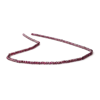 2.7mm Rhodolite Garnet Micro Faceted Rondelle Beads 13 inch 180 pieces AAA