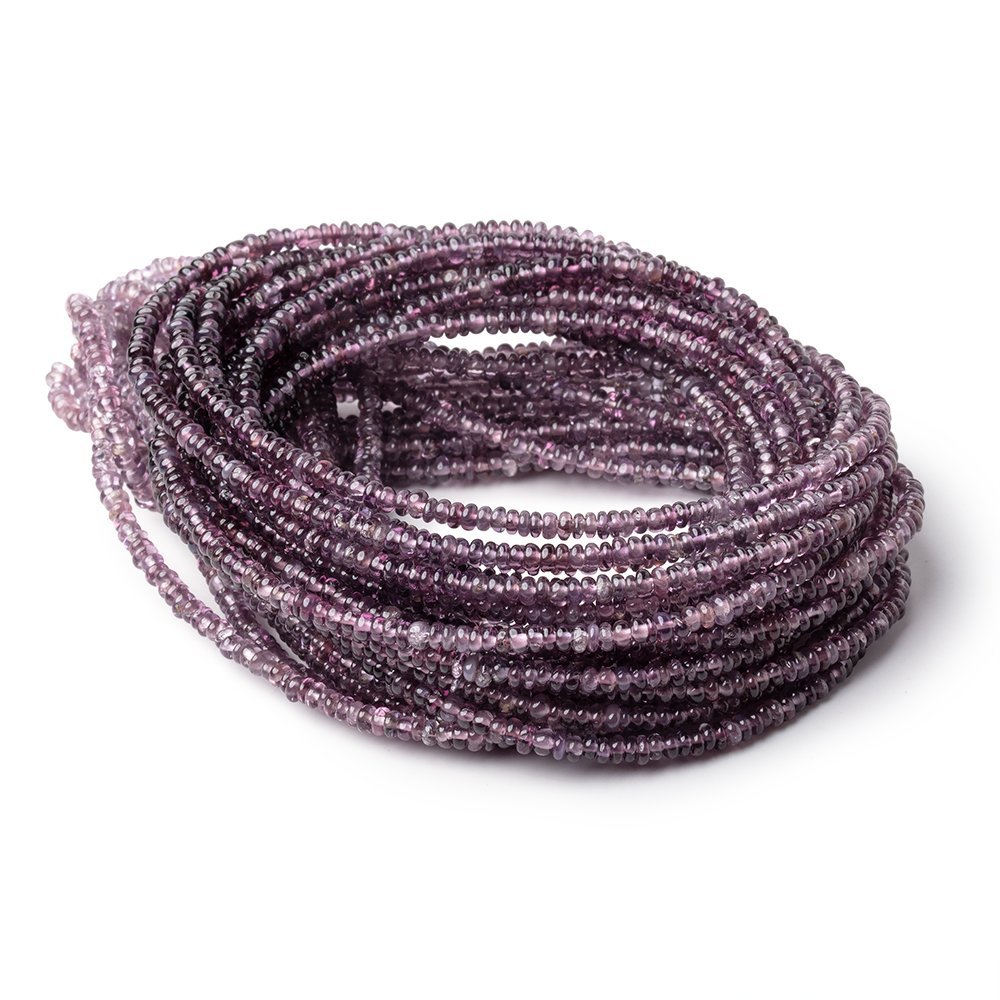 2.5mm Shaded Plum Spinel Plain Rondelle Beads 16 inch 300 pieces AA